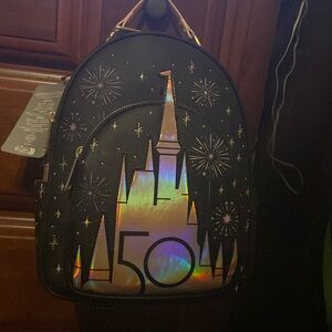 50th Anniversary Disney Castle mini backpack